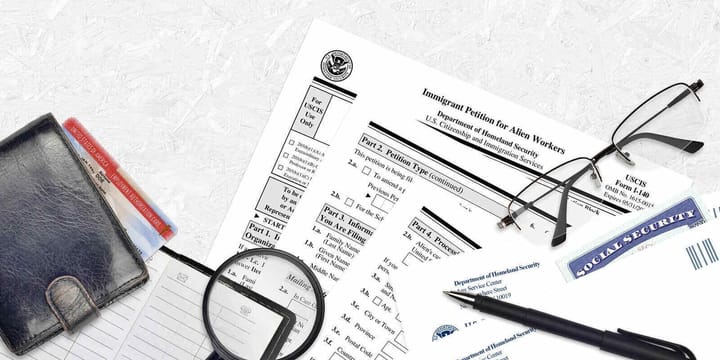 U.S. Citizenship and Immigration Services Form I-140, Immigrant Petition for Alien Workers