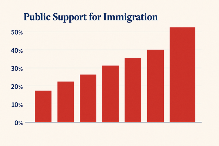 Public Support for Immigration Reaches Record High, Gallup Finds